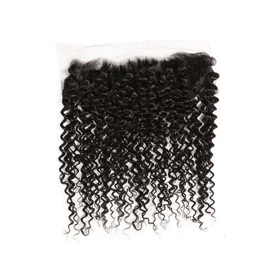Brazilian Jerry Curly Virgin Hair Ear to Ear Frontal 5x5/13x6/13x4 Transparent Lace Frontal Closure Free Part