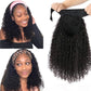 Brazilian Deep Wave Wig Natural Glueless Headband Wig 100% Human Hair