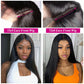 Transparent 13X6 Lace Front Wig Straight Human Hair Wigs Preplucked With Baby Hair