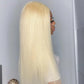 30 inch Honey Blonde 613 Color 5x5 Lace Glueless Lace Closure Wig