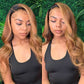 Megalook Undetectable 13x4 Lace Frontal 1B/27 1B30 1B99J Transparent Lace Front Wig 180% Density Wig