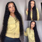 40 inch Long Wigs Deep/Water Wave Curly Human Hair Wig Transparent Lace Frontal Wigs
