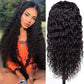 Megalook 18 22 inch Water Wave Human Hair Wigs Lace Front Wig 180% Density Wet And Wavy