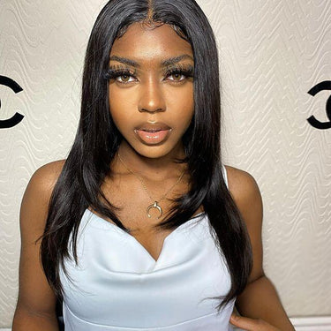 Megalook 20inch T Part Transparent Lace Frontal Wig Long 13x5x2 T Part Wig Preplucked With Baby Hair