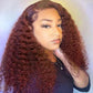 Jerry Curly Human Hair Wig HD Lace New 