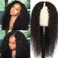 Glueless V Part Wig Free Part Thin Part Wig Curly Human Hair Wigs Can Part Anyway Upgrade U part Wig Without Leave out