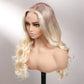 Megalook New Arrival Ombre Brown 613 Blonde Wig Straight & Body Wave 13x4 Lace Front Wigs