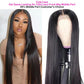 Megalook 20inch T Part Transparent Lace Frontal Wig Long 13x5x2 T Part Wig Preplucked With Baby Hair