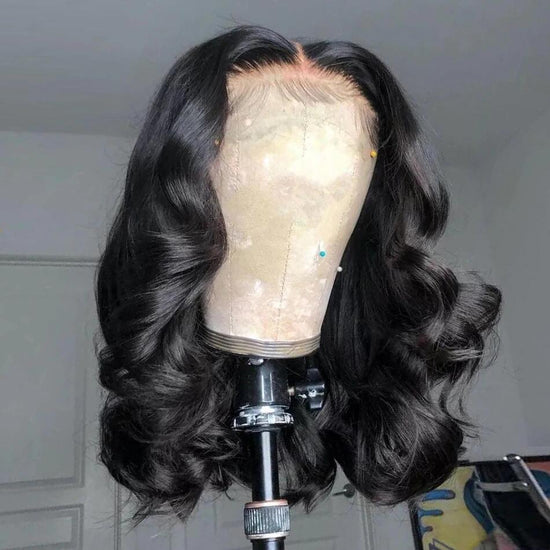 Megalook HD Lace Body Wave 13x6 Lace Front Short Bob Wig Human Hair Brazilian Wig