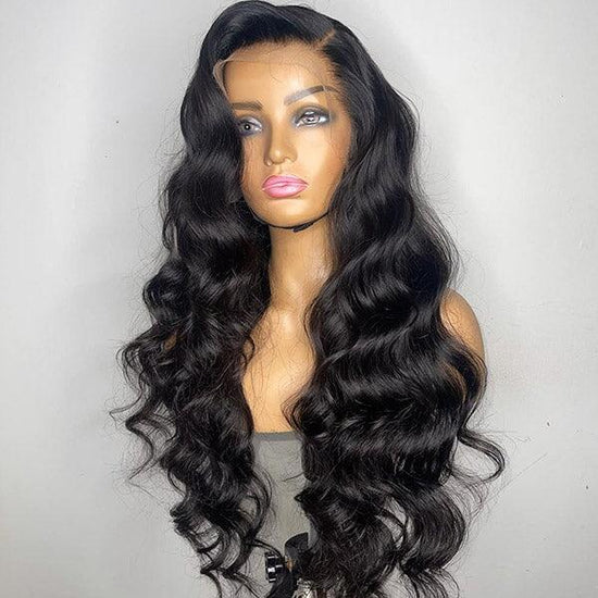 (Super Deal)Megalook 18 inch 13x6/360 Lace Front  Human Hair Wigs Straight/Body Wave Wig Pre Plucke With Baby Hair