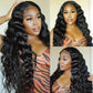 Megalook 5x5 Hd Lace loose Deep Wave Wig Natural Human Hair Lace Closure Wigs Preplucked 180% Density