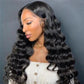 Megalook Loose Wave Lace Closure Wigs 4X4 Lace Closure Human Hair Wig Can Be Dyed Permed