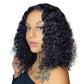 Megalook Short Cut 12-16inch 13X4 HD Transparent Lace Front Wigs Deep Curly /Loose Deep 180% Density Wig