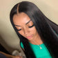 Straight 2x6 Kim K Lace Closure Wig 100% Human Hair Wigs 180% Density