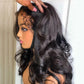 4X4/13x4 Lace Front Wig With Realistic Curly Edges Baby Hair Guleless Body Wave Wigs