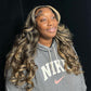Upgrade HD lace 4x4 13x4 Crystal Lace Frontal Wigs Pre Plucked Highlight Body Wave Balayage Human Hair Wigs
