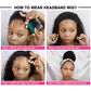 Affordable Headband Wig 180% Density Body Wave Human Hair Wig | THROW ON & GO