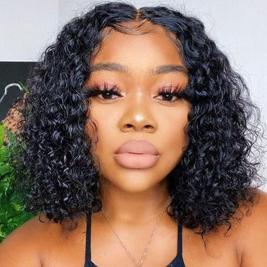 Megalook 13x4 Lace Front Water Wave Bob Wigs