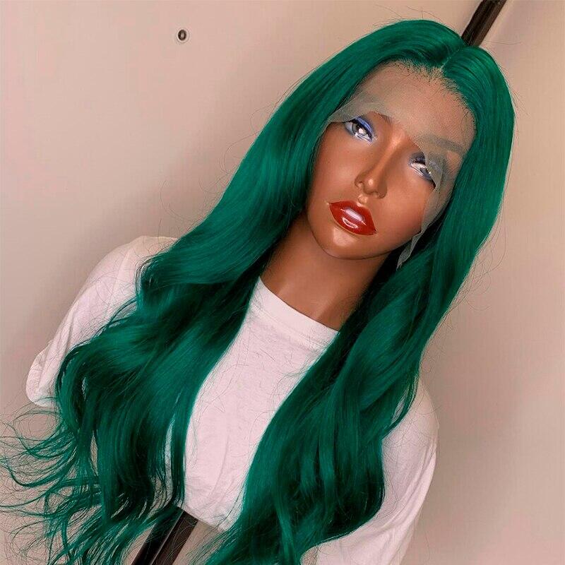 Green clearance human wig