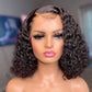 Water Wave Bob 13X4 Crystal Upgrade Hd Lace Blunt Cut Bob Lace Frontal Wig Skin Melted Hd Lace Wigs
