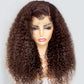Chocolate Dark Brown Long Curly Human Hair Wigs 210% Density Glueless 5x5 13x4 Lace Front Wig | Fall Hair Trends