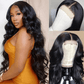 Real HD lace Pre Plucked Upgrade 5x5 Crystal Lace Frontal Wigs Body Wave 210%/250% High Density Wigs