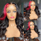 High Quality 210% Density 5x5 13x4 Body Wave Bob Lace Front Wigs Highlight Blue/ Highlight Rose Red Wigs