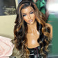 210% Density New Balayage Highlight Honey P1B/30 Colored Wigs 13x4 13x6 Lace Front Wig Transparent Lace Virgin Human Hair Wigs