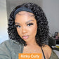 USA 2 Day Express Shipping Buy One Get One Free 2x6 Deep Part Straight Bob Plus Kinky Curly Headband Wig