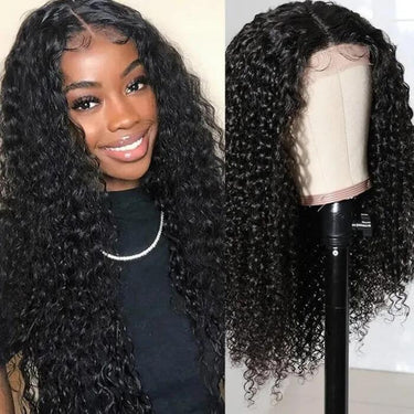 $100 OFF Code: MS100 | Jerry Curly Lace Closure Wig 4X4 Lace Closure Curly Human Hair Wig