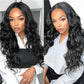 32 inch Long 4x4 Lace Closure Human Hair Wigs Body Wigs For Women Black