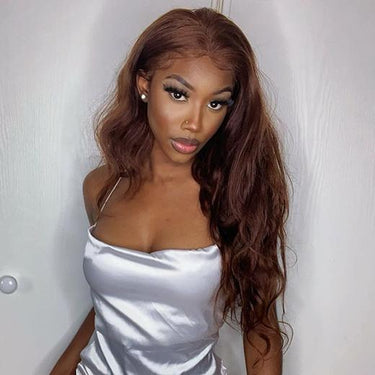 transparent lace #4 color wig