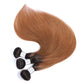 Megalook 3Bundles 1B/30 Ombre Human Hair Weaves With Virgin Human Hair Closure