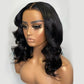 Megalook 210% Density 13X4 Crystal Lace Frontal Wigs Blunt Cut Wavy Bob Skin Melted Hd Lace Wigs
